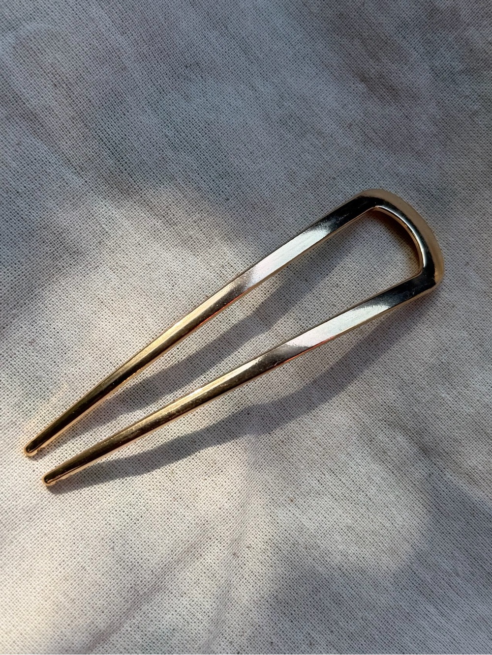 🆕French Hair Pin - Gold tone metal